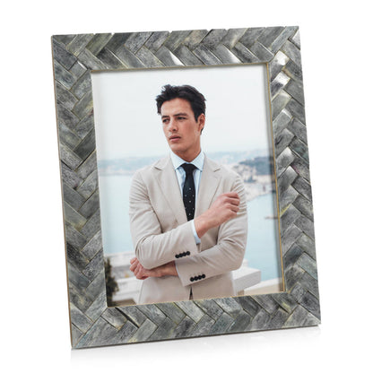 Mayfair Woven Bone Photo Frame - Picture Frames by Carlyle Avenue
