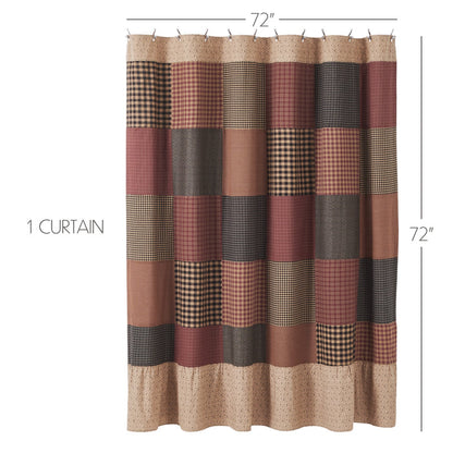Mayzie Patchwork Shower Curtain