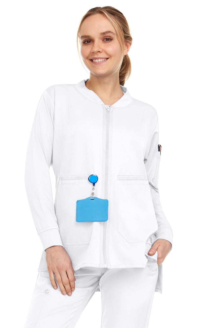 Medichic Elizabeth Zipper Bomber Scrub Jacket