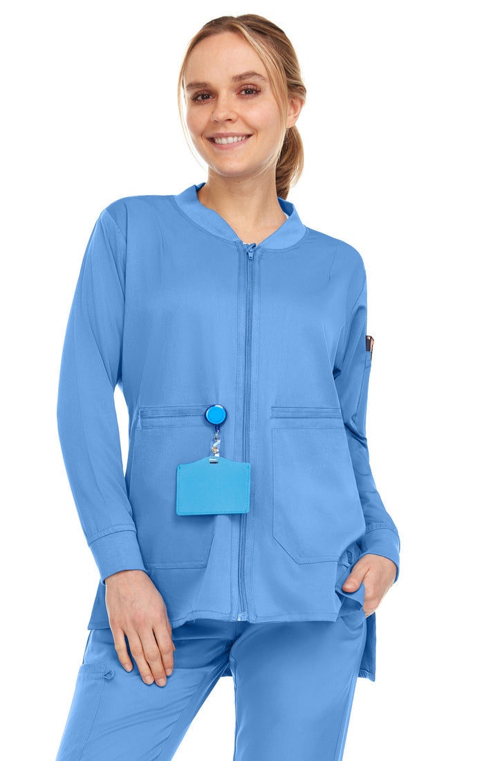 Medichic Elizabeth Zipper Bomber Scrub Jacket
