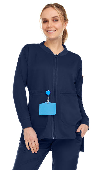 Medichic Elizabeth Zipper Bomber Scrub Jacket