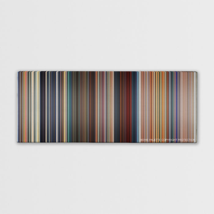 Megamind color palette canvas print: thousands of thin vertical stripes of color