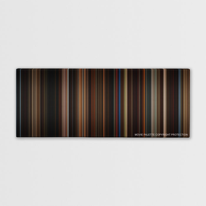 Memoirs of a Geisha color palette canvas print: thousands of thin vertical stripes of color