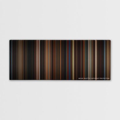 Memoirs of a Geisha color palette canvas print: thousands of thin vertical stripes of color