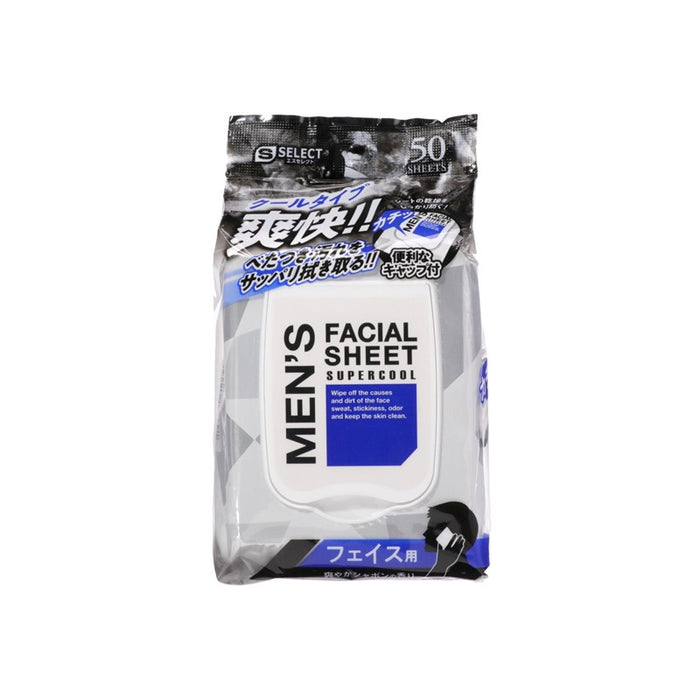 S SELECT Men's Facial Sheet Supercool 50s | Isetan KL Online Store