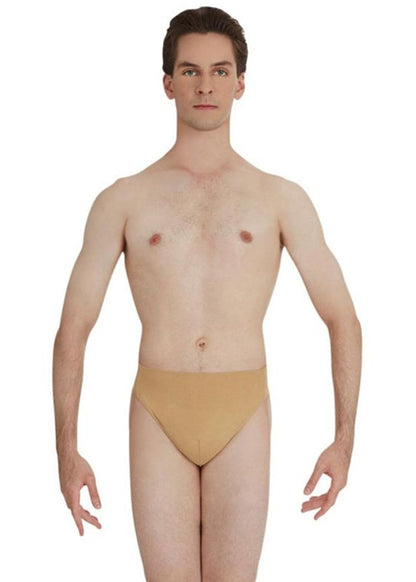 Capezio N26 men's cotton thong dance belt undergarment in nude