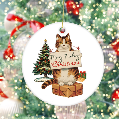 Merry Fucking Christmas Ornament