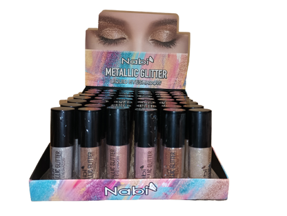 MGLE48 - METALLIC GLITTER LIQUID EYESHADOW 6 PCS SET