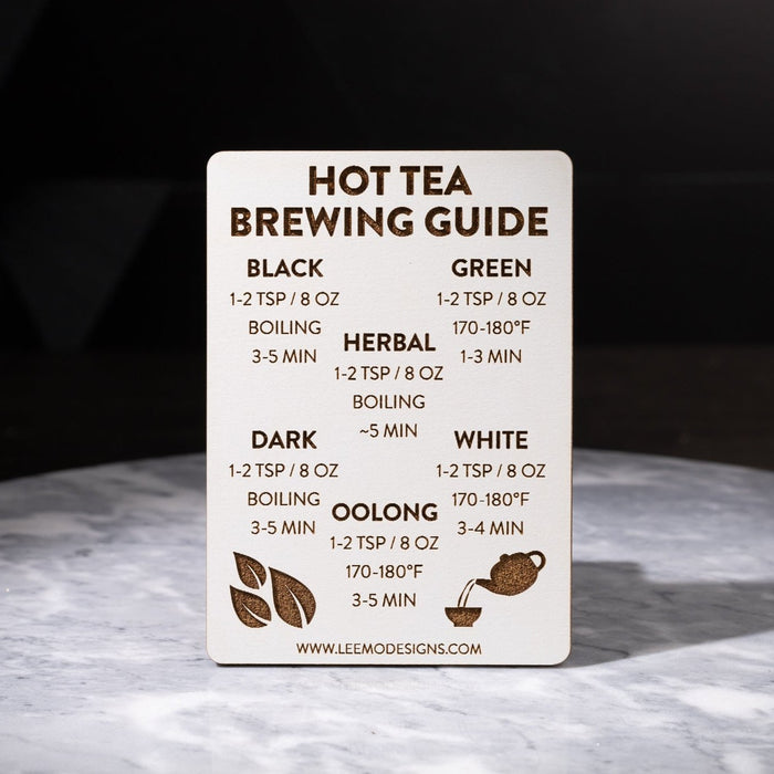 Mini Tea Brewing Temperatures Magnet