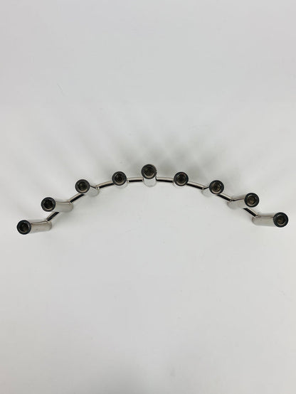Modernist Chrome Menorah