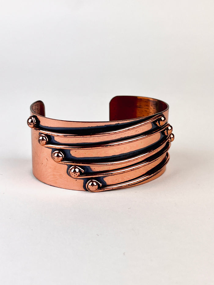 Modernist Copper Cuff by Renoir