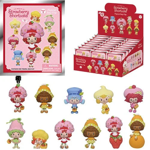 Monogram: Strawberry Shortcake 3D Foam Bling Bag Clip Series 2