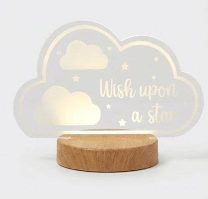MOON & STARS Wish Upon a Star Night Light - Battery Operated - Happy Bargain Bin