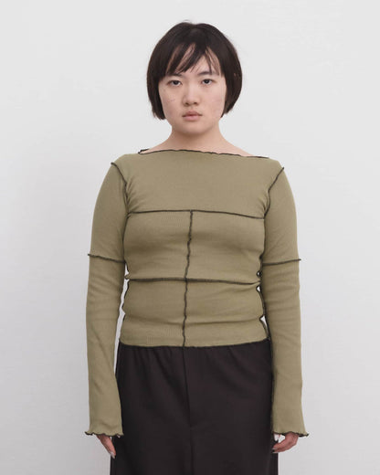Moss Cinder LS Tee