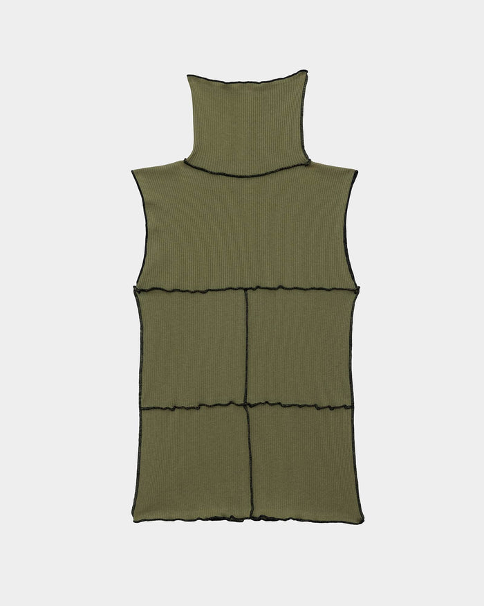 Moss Cinder Turtleneck Tank