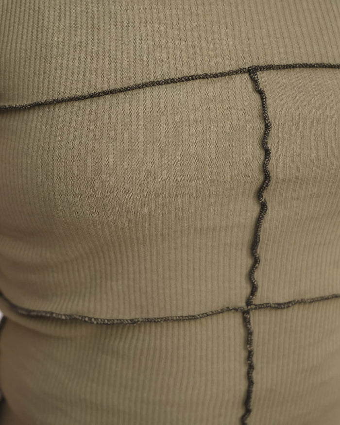 Moss Cinder Turtleneck Tank