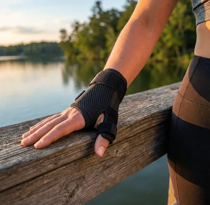 Mueller Reversible Thumb Stabilizer, One Size, Black - Happy Bargain Bin