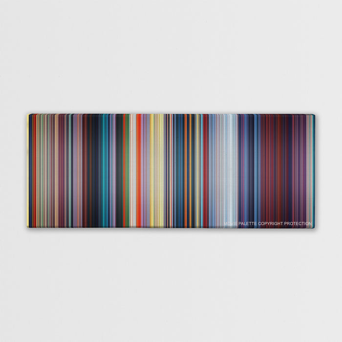 Mulan color palette canvas print: thousands of thin vertical stripes of color