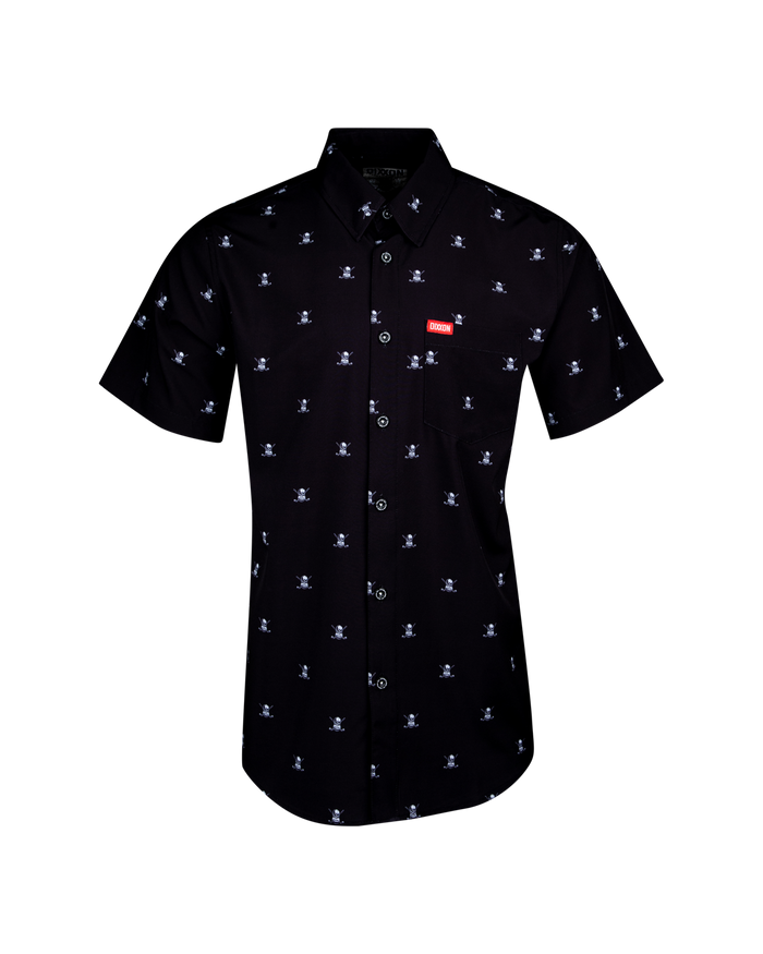 Mulligan Short Sleeve Party Shirt - Black