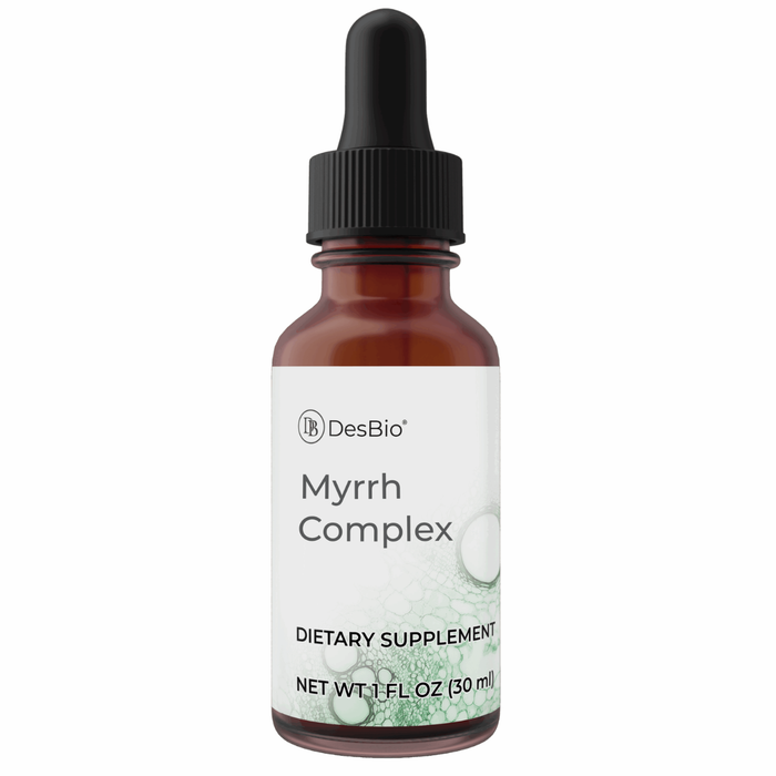 Myrrh Complex is an herbal formula with antimicrobial properties that can help to support immune function and respiratory health. Its unique ingredients including St John’s Wort promote a calm nervous system, helping to support sleep and an overactive mind.
