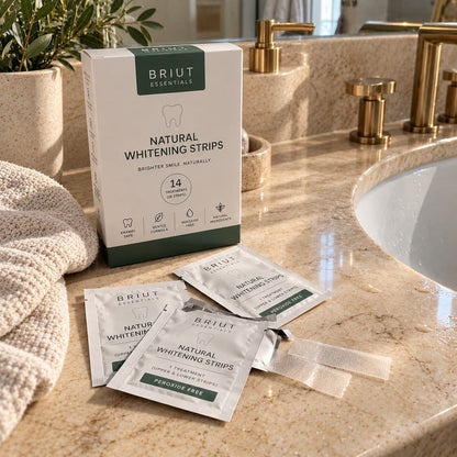 Natural Whitening Strips – (Peroxide-Free, 14 Treatments)