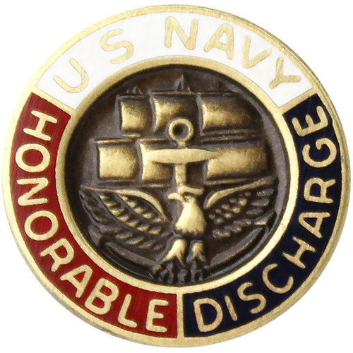 Navy Honorable Discharge Lapel Pin Lapel Pins