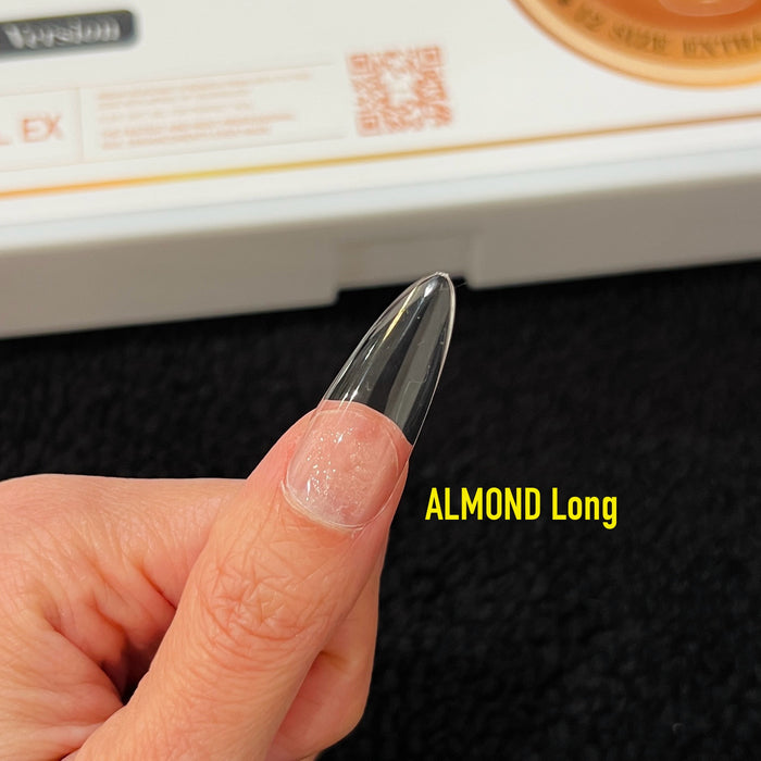 NEW Gel X Tips - ALMOND Shape - Premium Version HANG Flex Gel EX