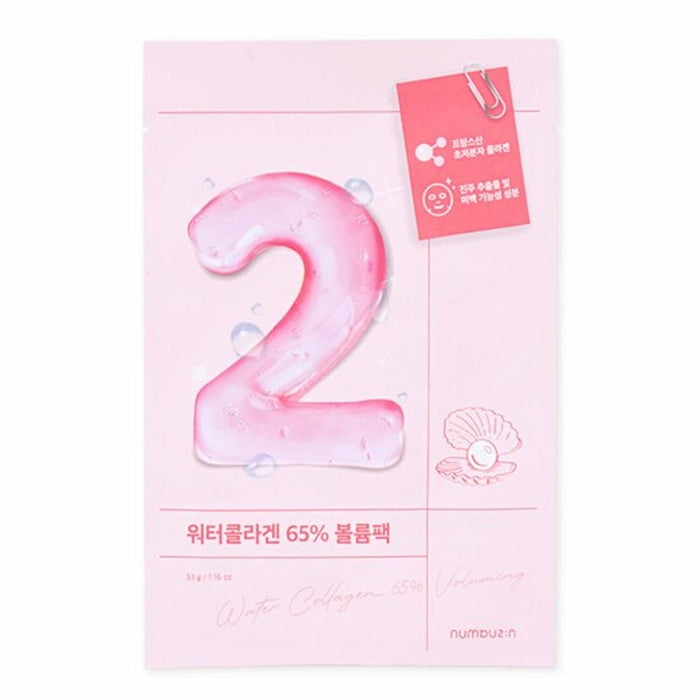 numbuzn No.2 Water Collagen 65% Voluming Sheet Mask 33ml x4