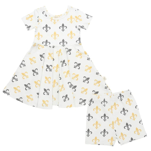 Ntrl Co. Who Dat Twirl Dress Set