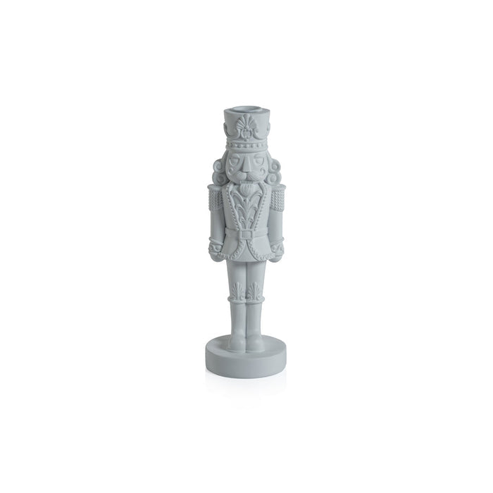 Nutcracker Taper Holder - Matte White - Candle Holders by Carlyle Avenue