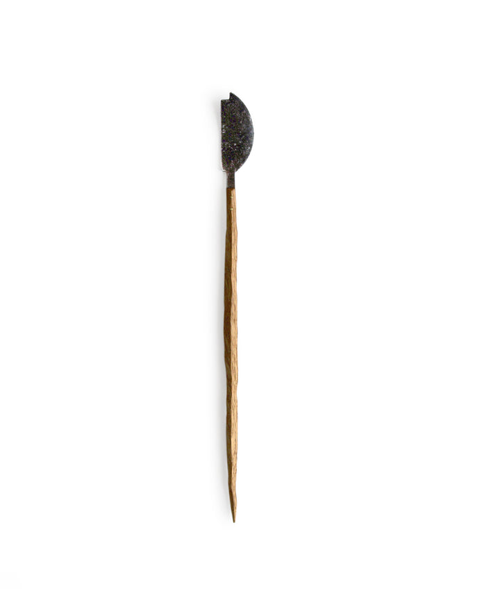 Oak Sprout Chashaku Tea Ladle - Abstract