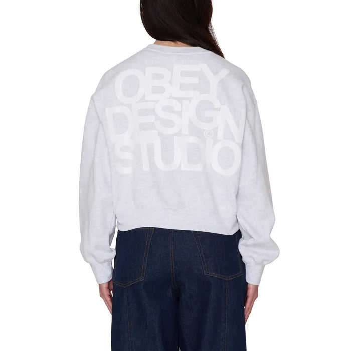 Obey Design Studio Cropped Crewneck