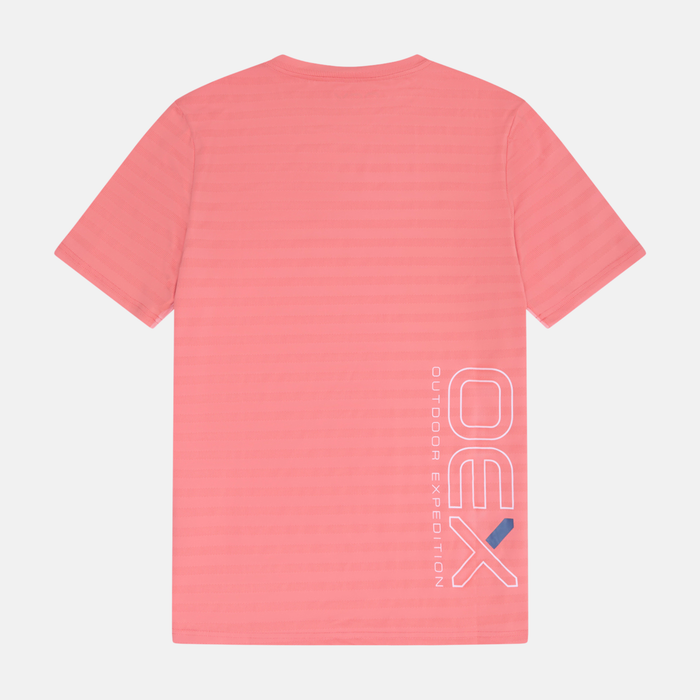 OEX Flash 2.0 T-Shirt - Coral/Light Grey
