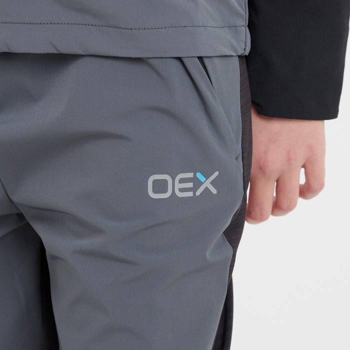 OEX Junior Peak Tracksuit - Black/Charcoal