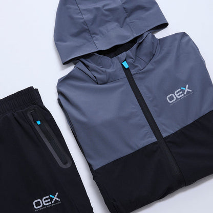 OEX Junior Pental Tracksuit - Black / Charcoal