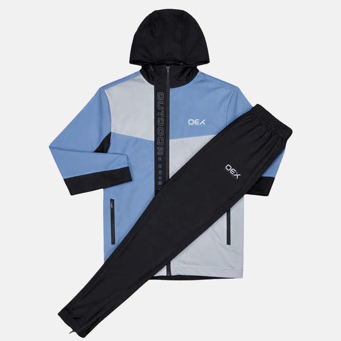 OEX Pennine 2.0 Tracksuit - Soft Blue/Black