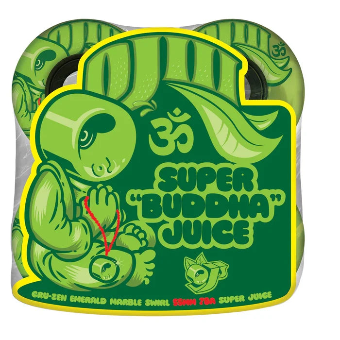 OJ Wheels Cru-Zen Mini Super Juice Emerald Marble Swirl 78a