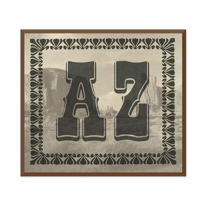 Old West Alphabet 1 Wall Art