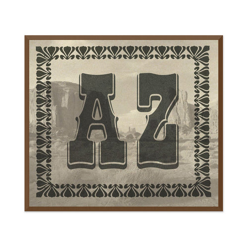 Old West Alphabet 1 Wall Art