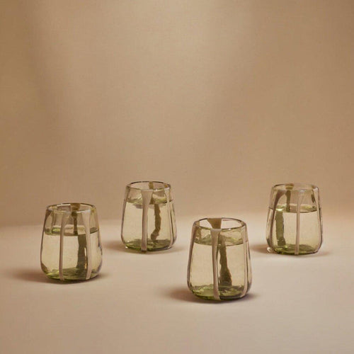 Olivia Short Green Olive Glass - Drinkware by Carlyle Avenue