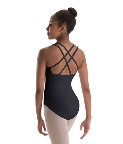 ON SALE 4-Strap Cross-Back Silkskyn Camisole Leotard