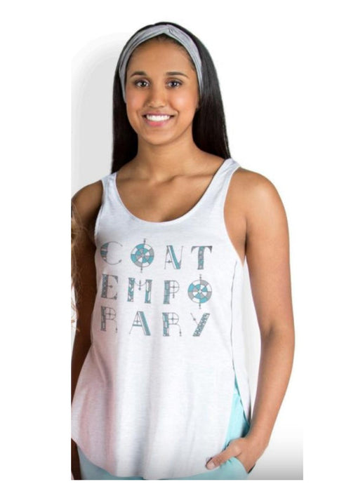 ON SALE Contemporary Petal Racerback Tank