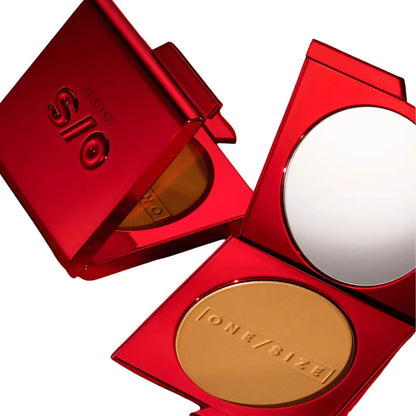 ONE/SIZE Turn Up The Base Powder Foundation Medium Dark 4 (G) Golden Undertones 8g - Happy Bargain Bin