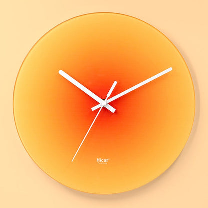 Orange Sunset Wall Clock