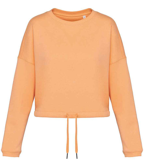Organic Oversized Cropped Sweatshirt: Womens