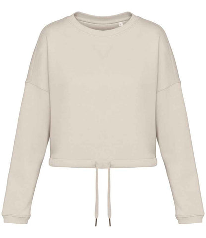 Organic Oversized Cropped Sweatshirt: Womens