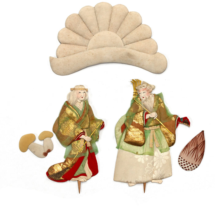 Oshi-e Ningyo Flat Doll Jo and Uba