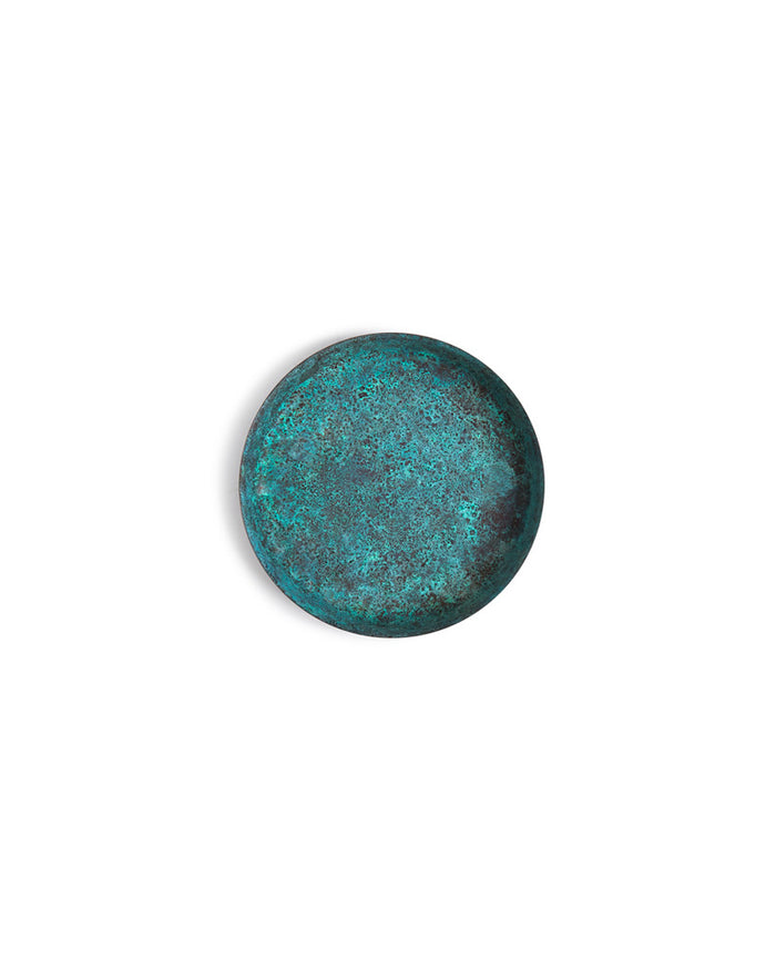 Oxidized Copper Dish - Green