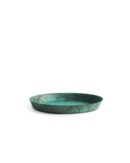 Oxidized Copper Dish - Green