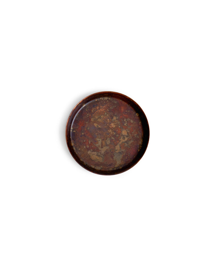 Oxidized Copper Dish - Red